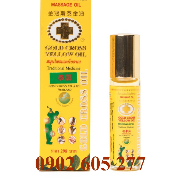 Dầu thập tự vàng Thái Lan Chai Lăn Lớn